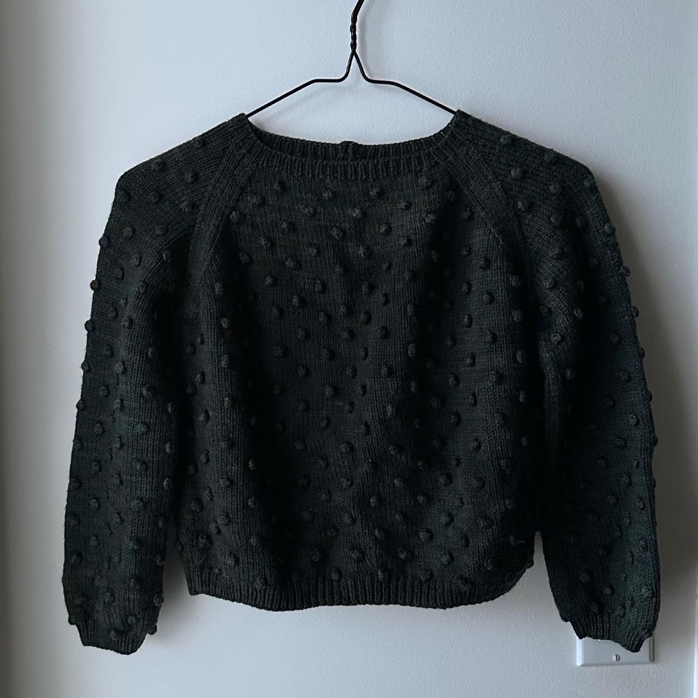 Kids Misha & Puff wool popcorn sweater 6-7Y